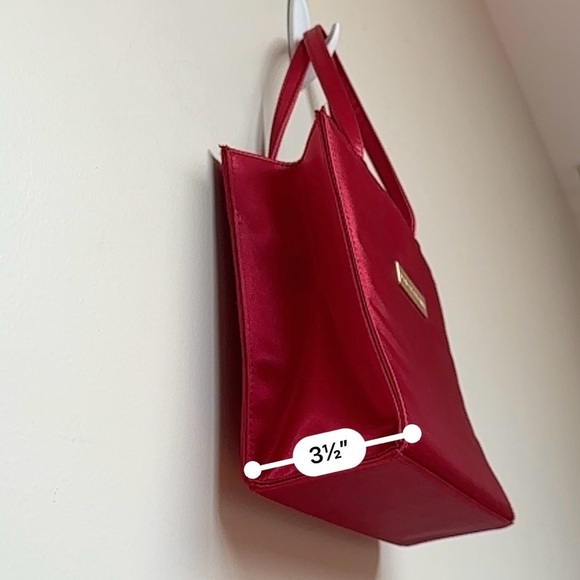 Giorgio Beverly Hills Vintage Satin Makeup Purse - Red - Picture 13 of 13